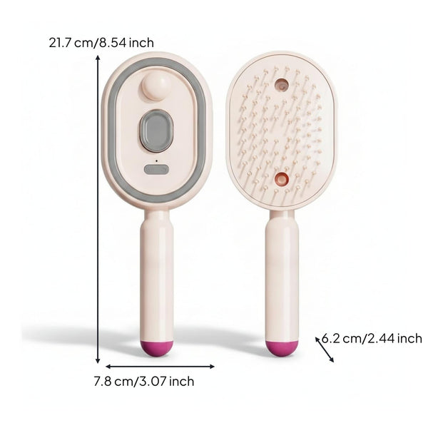 SilkVexa™ – 3-In-1 Steam Hair Straightener Massage Brush