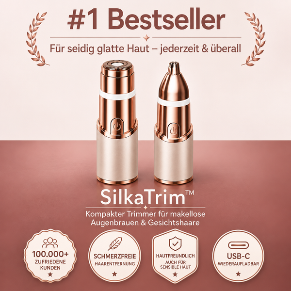 SilkaTrim™ – Compact trimmer for flawless eyebrows & facial hair