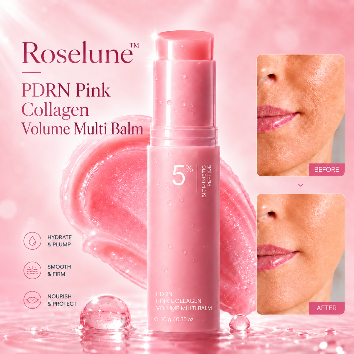 Roselune™ – PDRN Pink Collagen Volume Multi Balm
