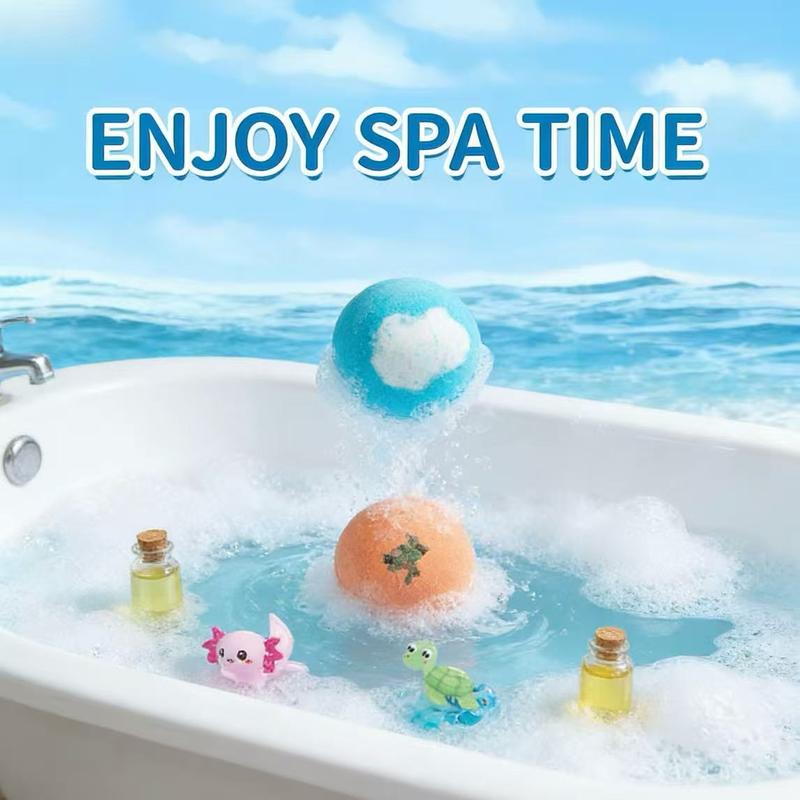 BubblyJoy | Bath Bomb Set for Kids with a Surprise and Lots of Foam
