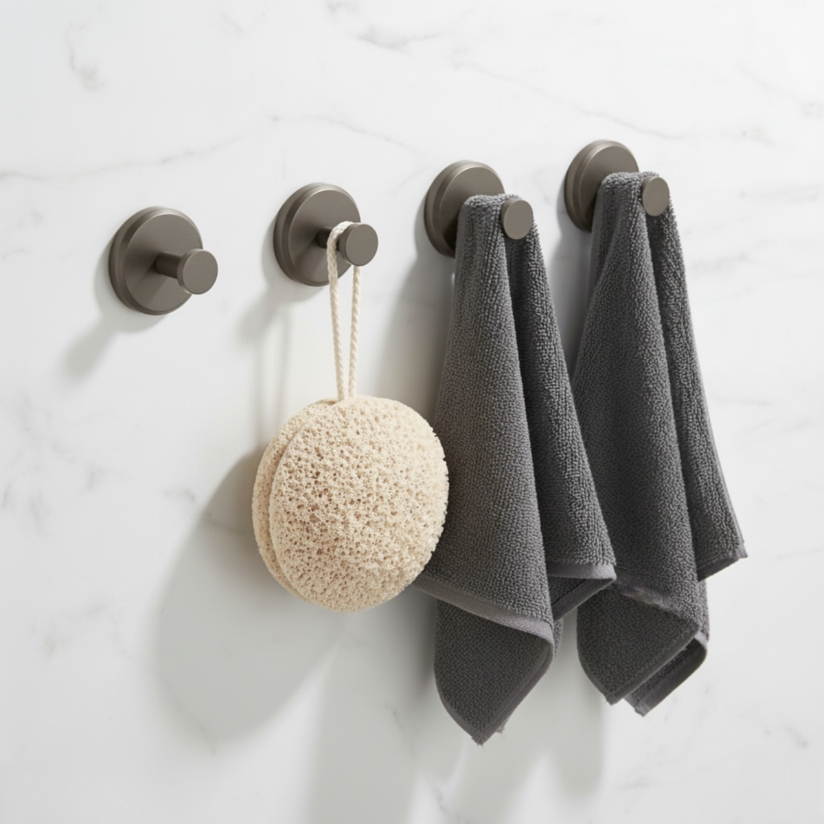 Gripora™ – Powerful Suction Hooks for Bathroom & Home Organization