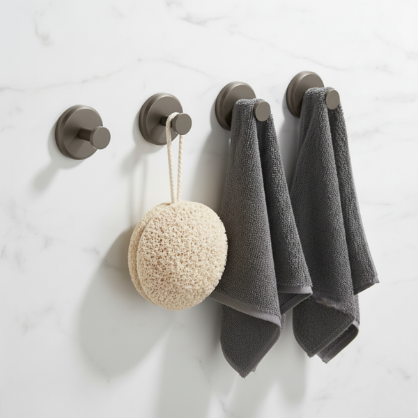 Gripora™ – Powerful Suction Hooks for Bathroom & Home Organization