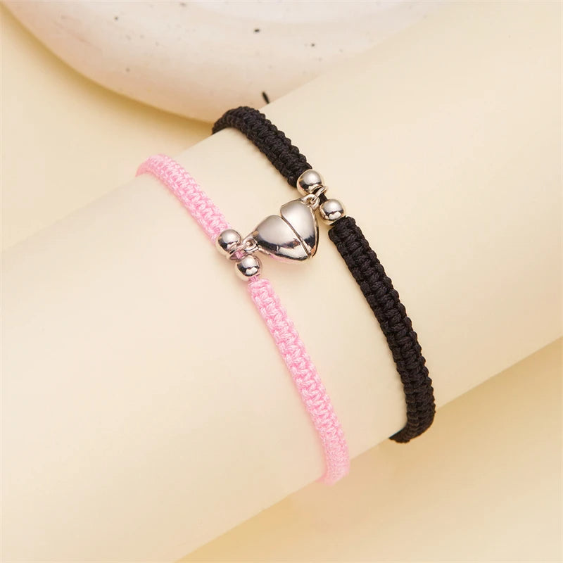 Magnetic Heart Bracelet – Adjustable Friendship Jewelry