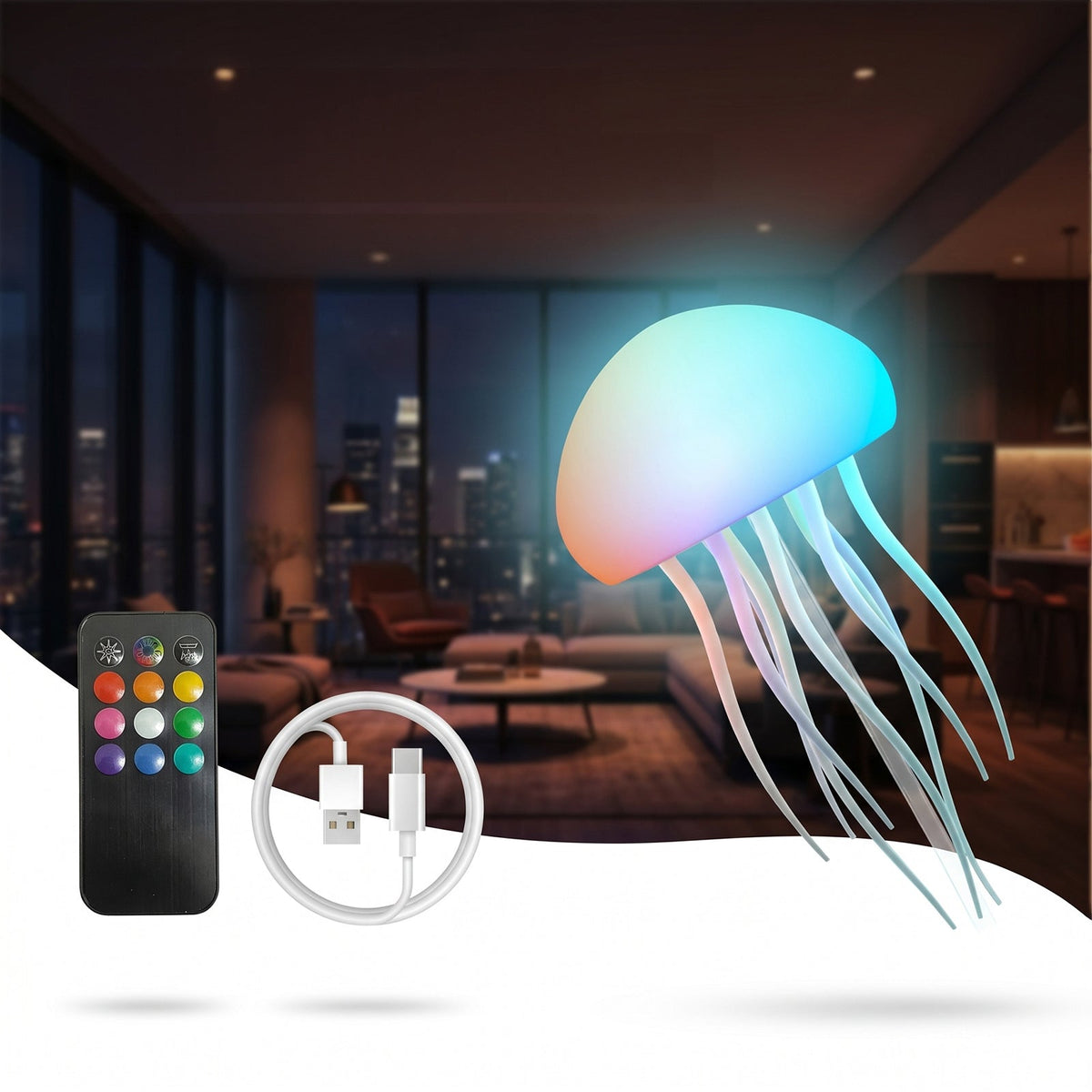 Lumijoy™ – Cordless Touch-Controlled 16-Color Night Light Lamp