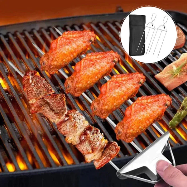BlazeTrio Skewers — Master the Grill, Ignite Legendary Flavor Every Time