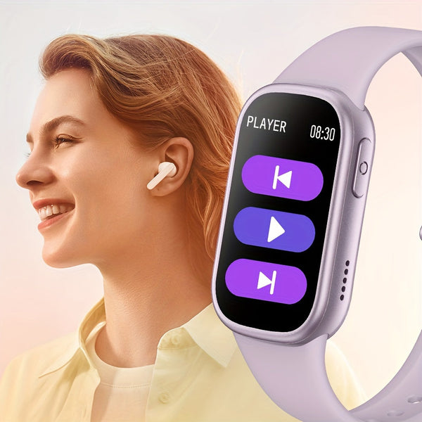 Waterproof Smart Watch with 7-Day Battery Life and Fast Charging for Fitness Tracking