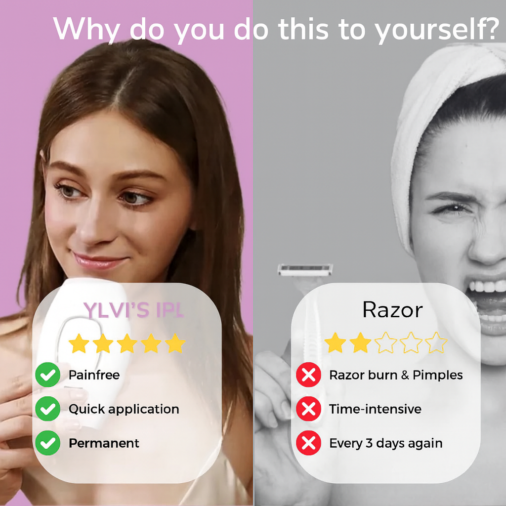✨ Ylvis IPL Hair Remover – Smooth, Hair-Free Skin from Home