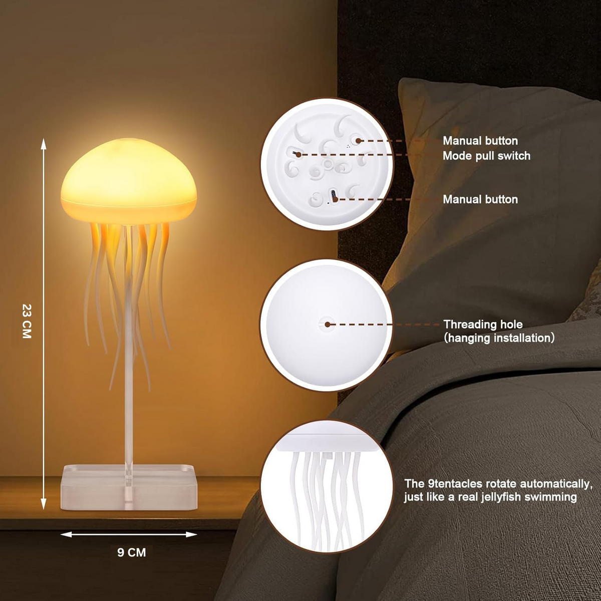 Lumijoy™ – Cordless Touch-Controlled 16-Color Night Light Lamp