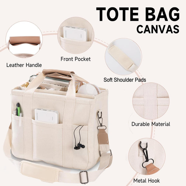 🔥Last Day 50% OFF🔥 I ToteFlex™ Canvas Tote Bag