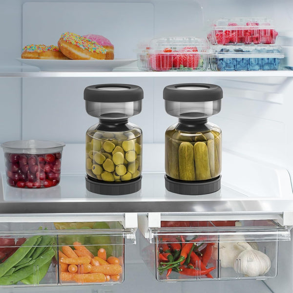 PickleViva™ – Easy-Serve Pickle Jar With Built-In Separator