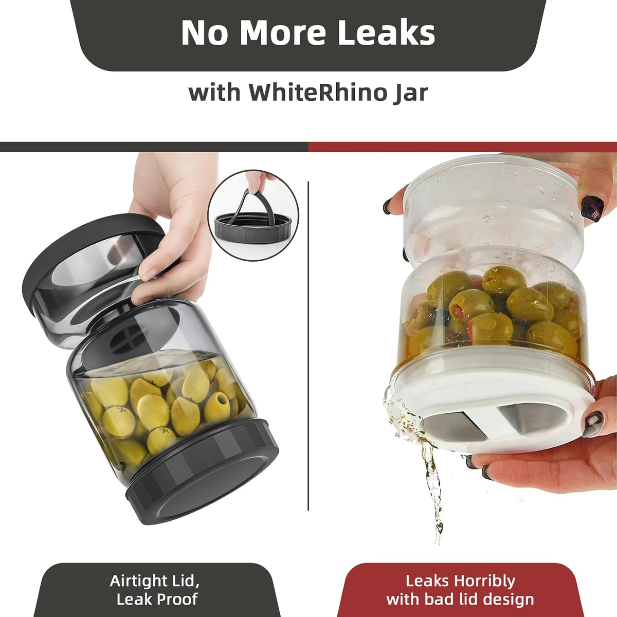 PickleViva™ – Easy-Serve Pickle Jar With Built-In Separator