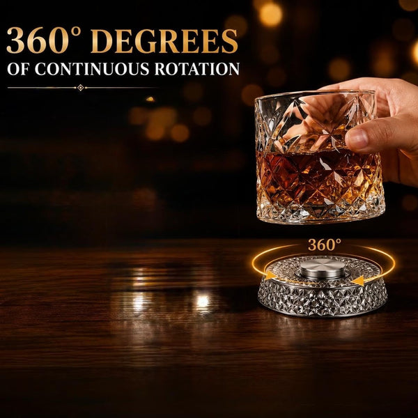 Glaciera™ – Rotating Crystal Glass LED Table Light
