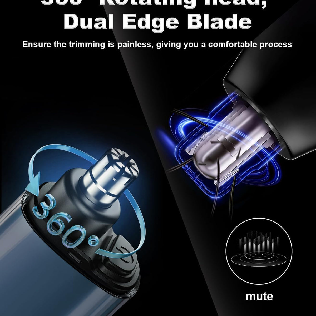 Nextrim™ – Cordless Rechargeable Nose And Ear Trimmer