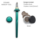  Green Pen and eyeliner Brown