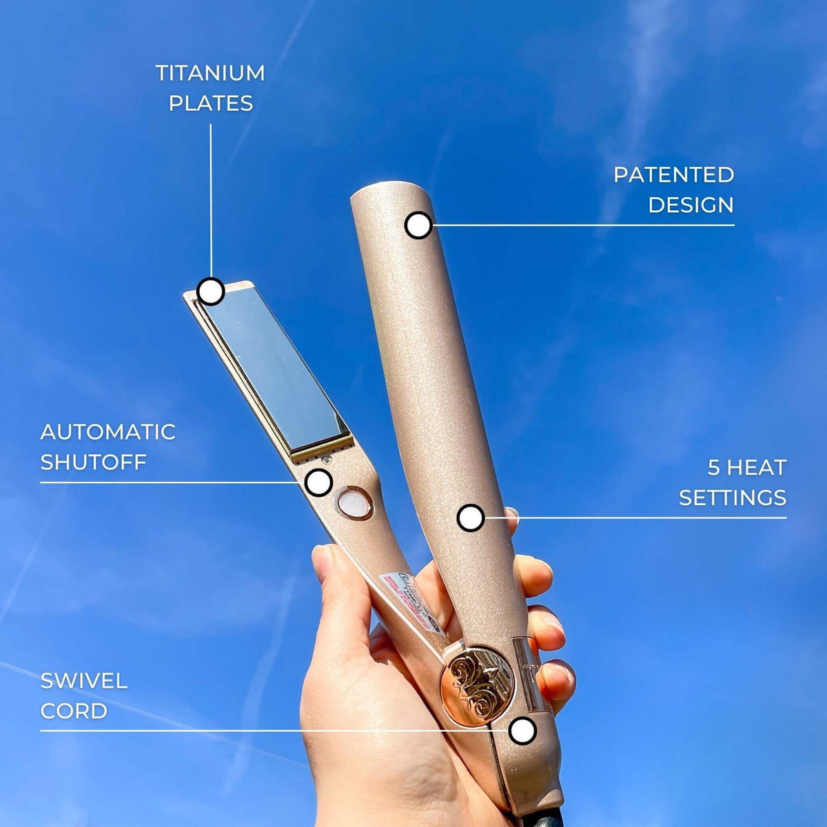 2 in Hair Straightener And Curler