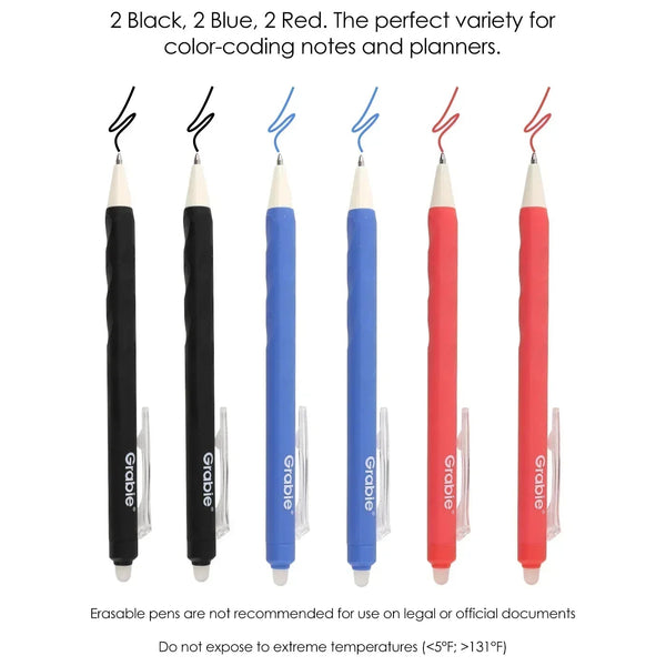 Medium Point Erasable Gel Pen Set