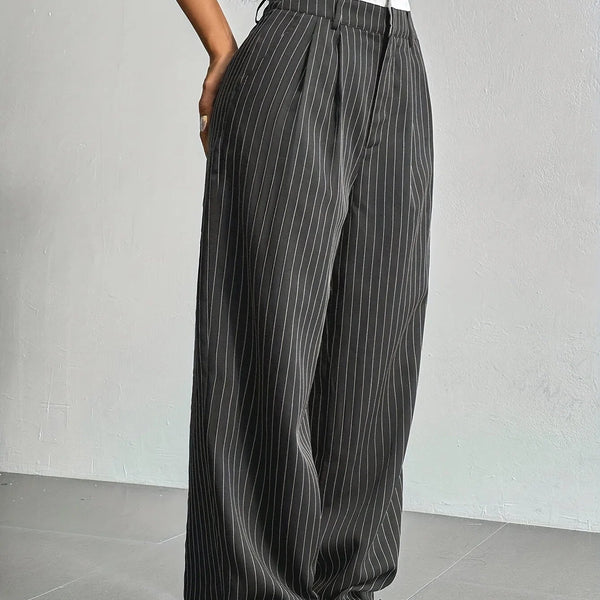 PinstripePower™ — Sculpt Your Curves and Command Every Room with Effortless Style