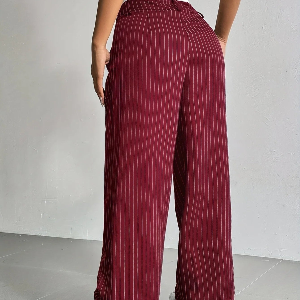PinstripePower™ — Sculpt Your Curves and Command Every Room with Effortless Style