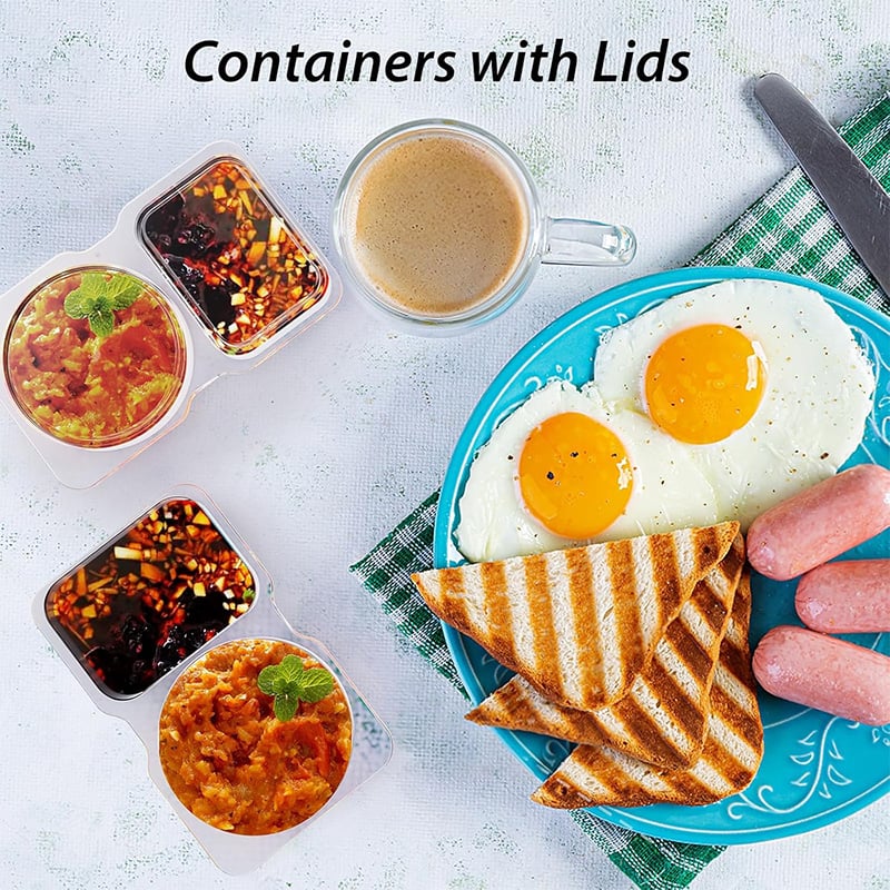 SauceMate | Dual Compartment Condiment Box
