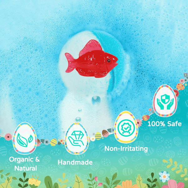 BubblyJoy | Bath Bomb Set for Kids with a Surprise and Lots of Foam