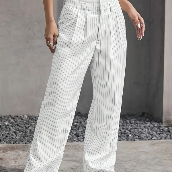 PinstripePower™ — Sculpt Your Curves and Command Every Room with Effortless Style