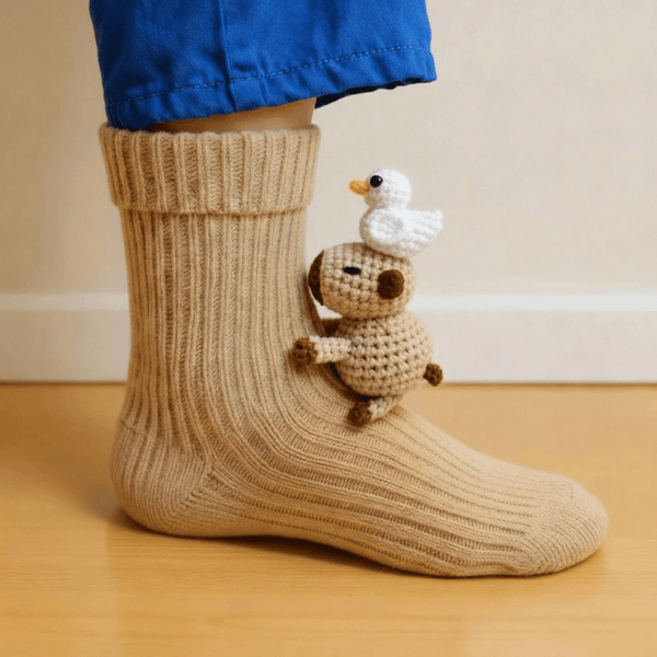 PawPrints – Cozy Animal Pattern Socks