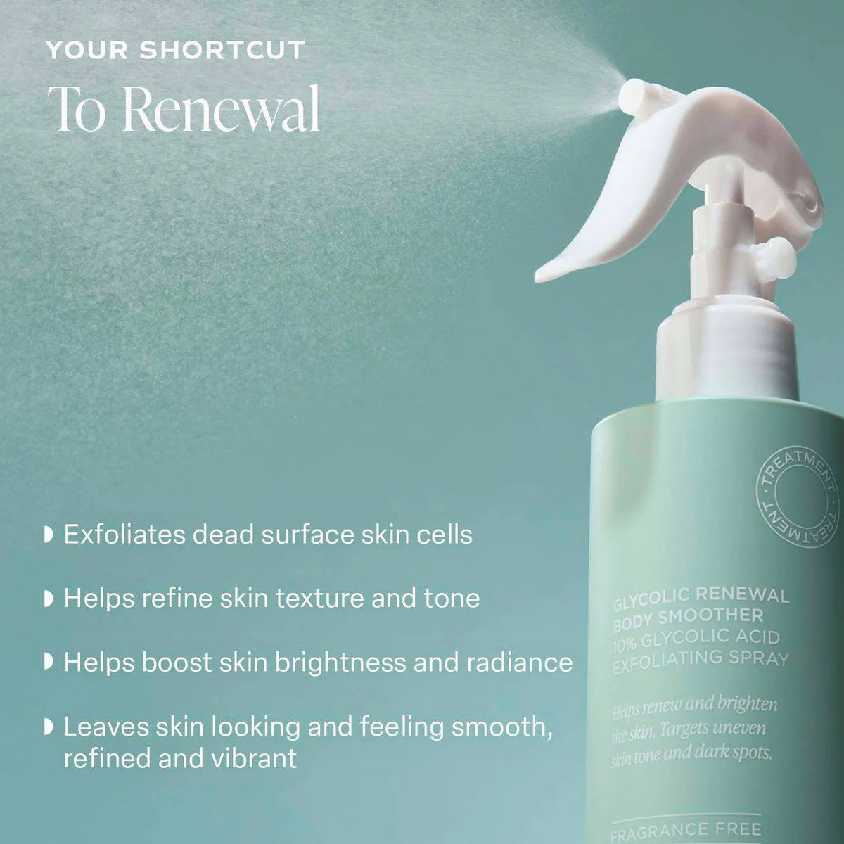 PureRadiance™ – Exfoliating Glycolic Acid Body Spray