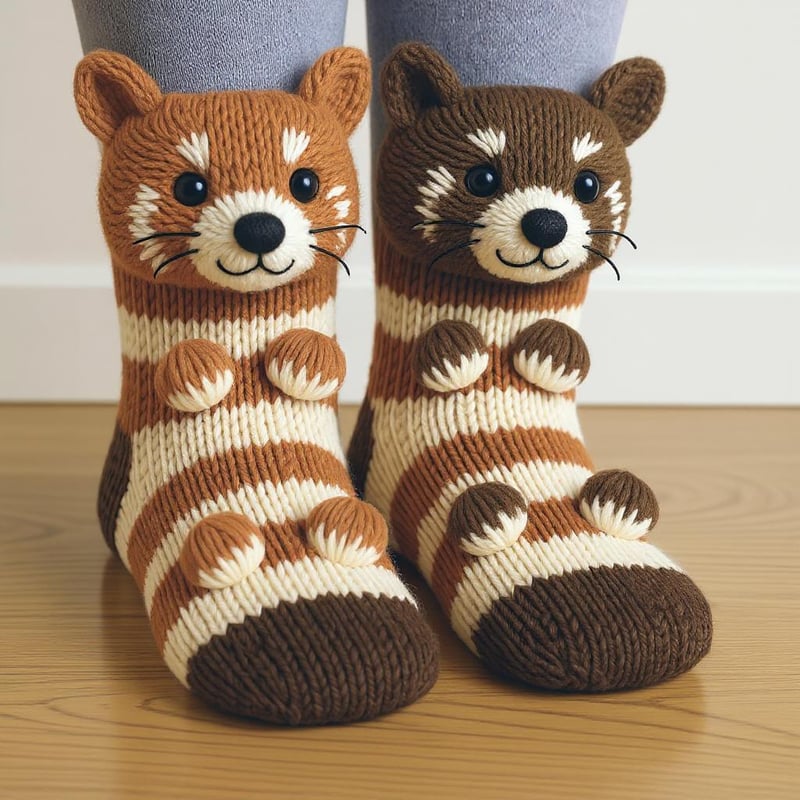 PawPrints – Cozy Animal Pattern Socks