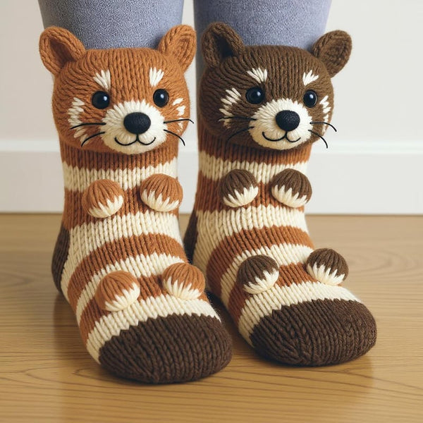 PawPrints – Cozy Animal Pattern Socks