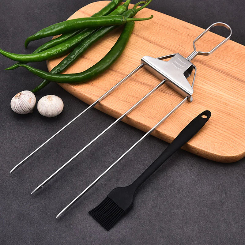 BlazeTrio Skewers — Master the Grill, Ignite Legendary Flavor Every Time