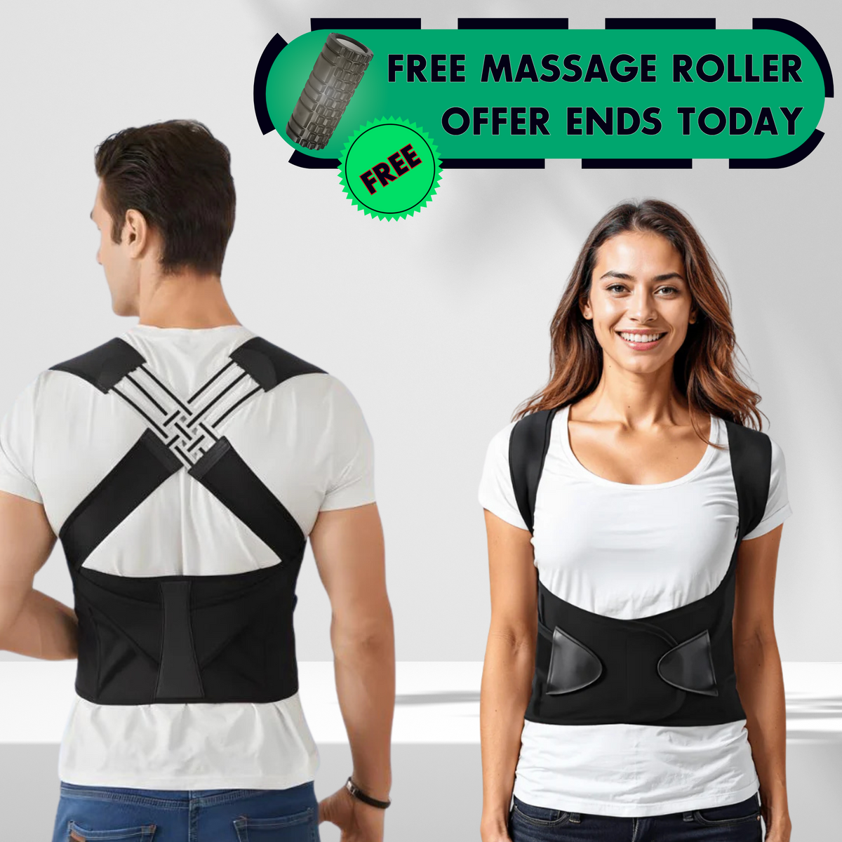 SpineEase™ Posture Corrector for Straighter Everyday Alignment