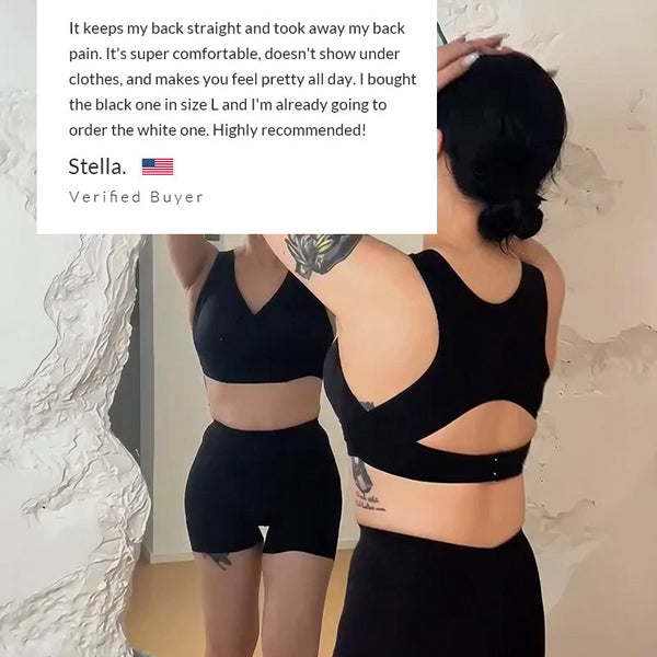 PosturaVela™ Cross Back Bra for Supportive Comfort