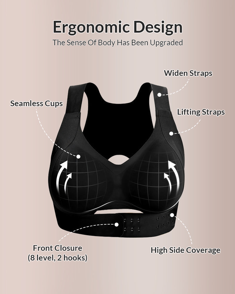 PosturaVela™ Cross Back Bra for Supportive Comfort