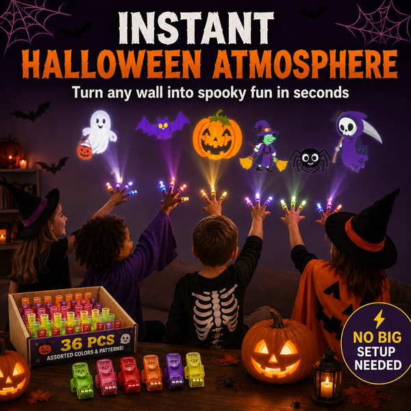 SpookyBeam™ Halloween Finger Projector | Mini Projections for Spooky Party Fun