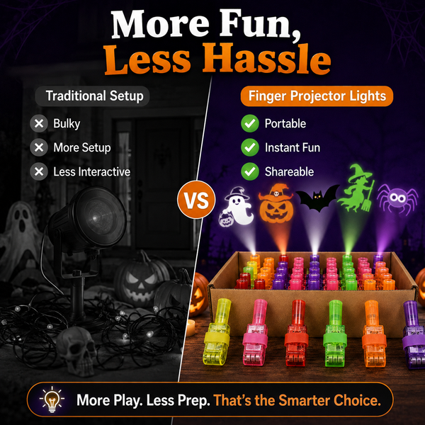 SpookyBeam™ Halloween Finger Projector | Mini Projections for Spooky Party Fun