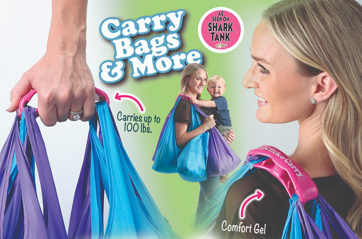 CarryEase™ Bag Carrier Makes Heavy Loads Feel Lighter