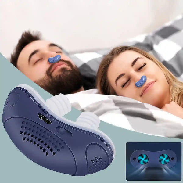 Compact CPAP Device for Sleep Apnea Relief – No Mask, Quiet Operation, Lightweight, USB Rechargeable