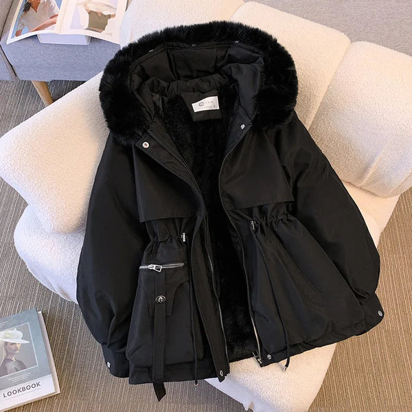 Cora Women's Hooded Puffer Jacket | Fleece-Lined, Weather-Resistant