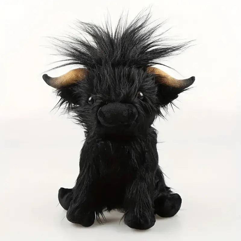 Cuddly Highland Cow Plush Toy – Soft Stuffed Animal Comforter for All Ages, 25 cm