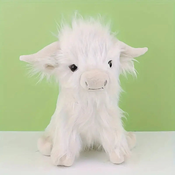 Cuddly Highland Cow Plush Toy – Soft Stuffed Animal Comforter for All Ages, 25 cm