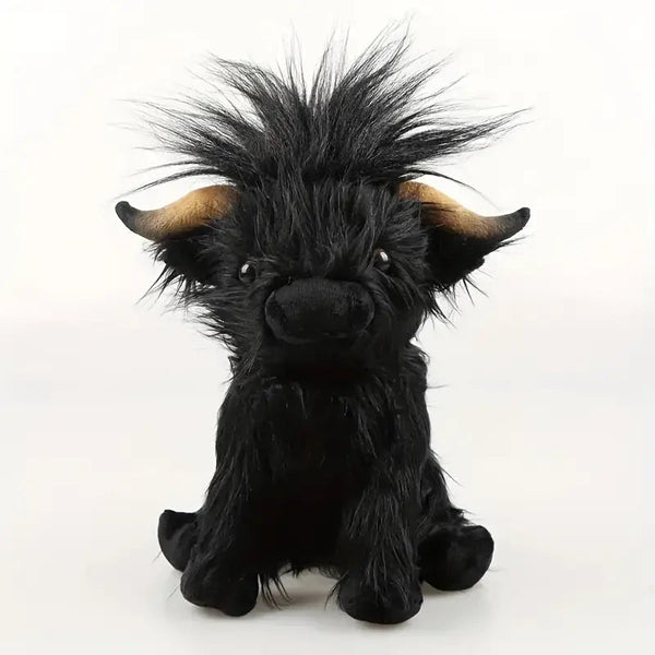 Cuddly Highland Cow Plush Toy – Soft Stuffed Animal Comforter for All Ages, 25 cm