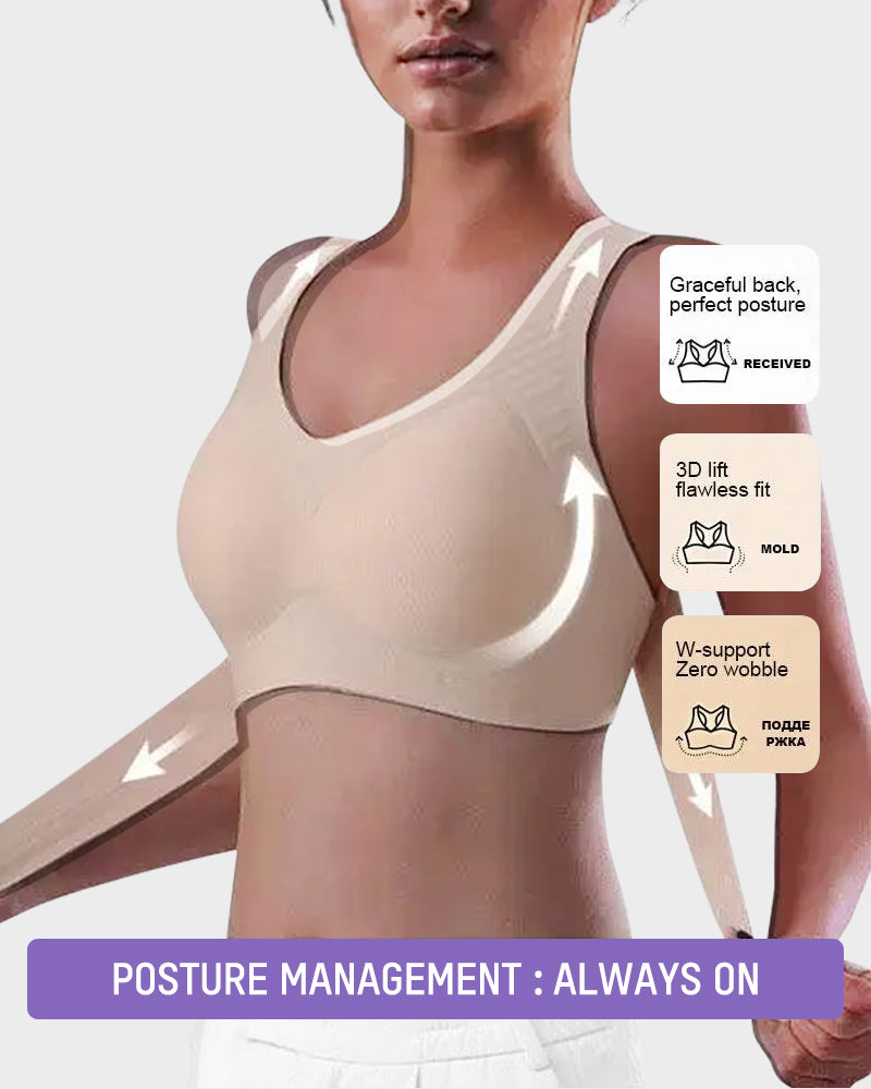 PosturaVela™ Cross Back Bra for Supportive Comfort
