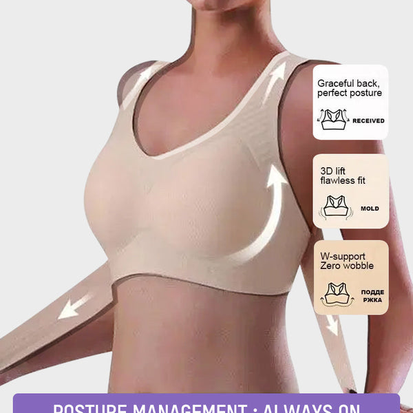 PosturaVela™ Cross Back Bra for Supportive Comfort