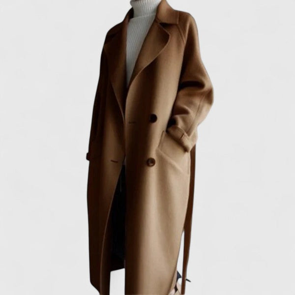 Zyrenya | Ladies’ Long Wool Coat | Tailored Fit | Elegant & Warm