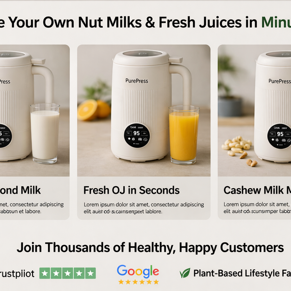 PurePress™ 8-in-1 Nutrition System Blends Fresh Healthy Drinks Fast