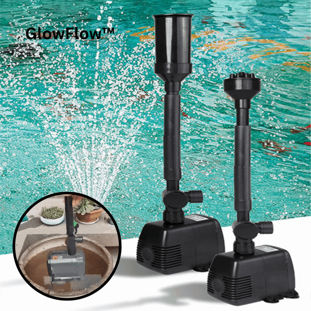 GlowFlow™ Garden Solar Fountain