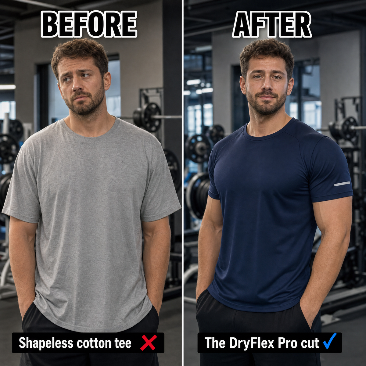 FlexShape™ Muscle-Effect Shirt for a Sculpted Physique