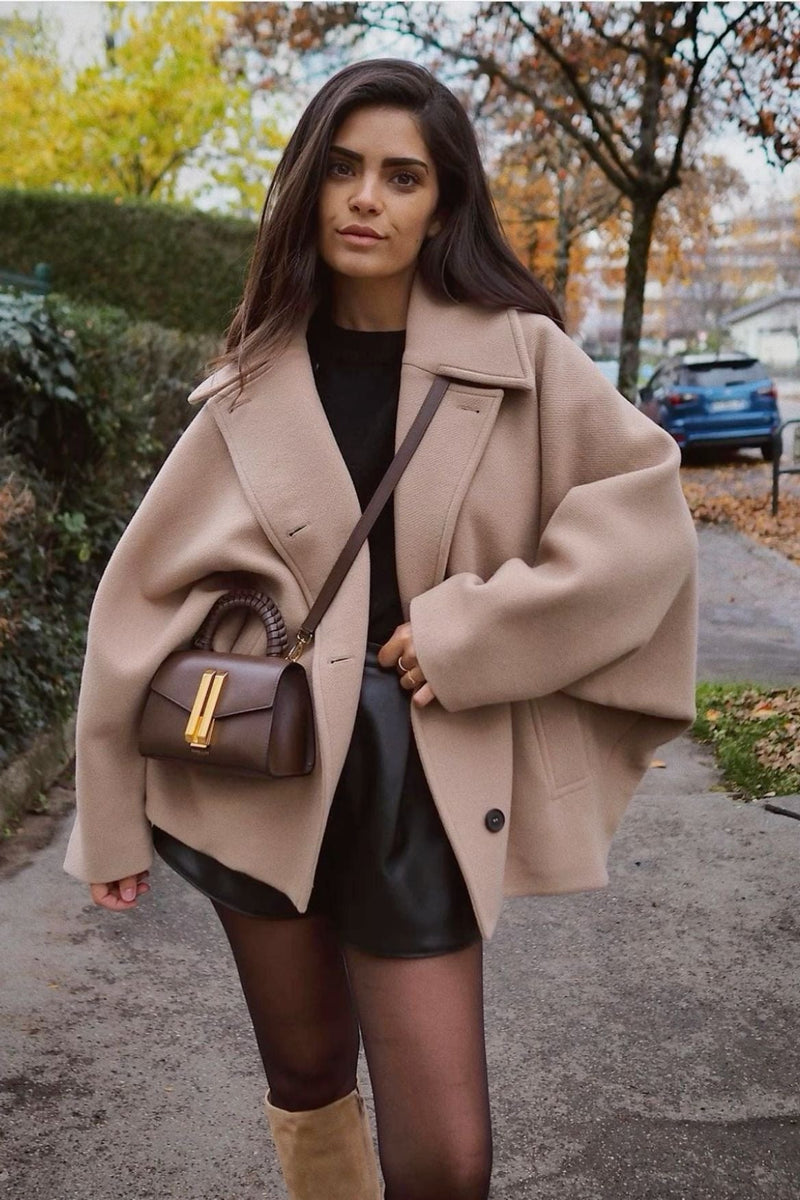 Sofia Oversized Wool Coat – Cozy and Chic Outerwear for Women