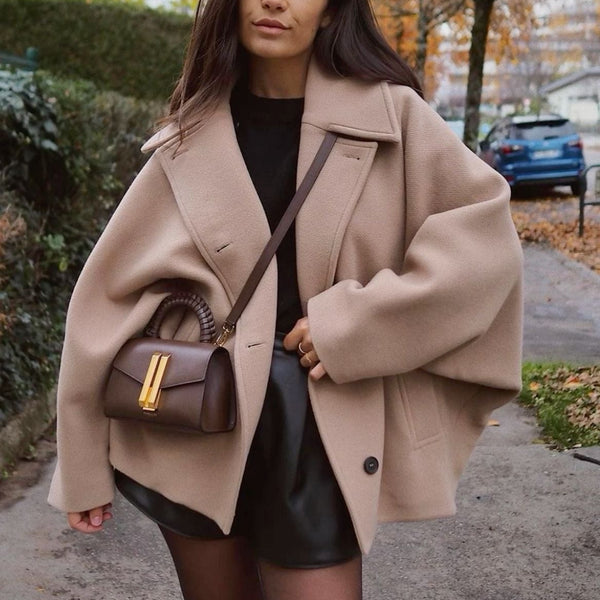 Sofia Oversized Wool Coat – Cozy and Chic Outerwear for Women