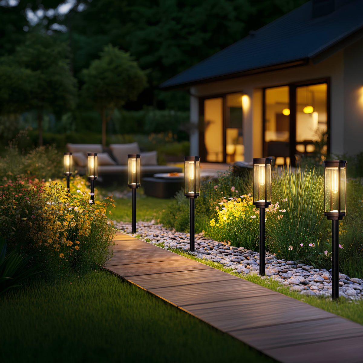 SOLEA Pathway Lights Illuminate Gardens with Elegant Style